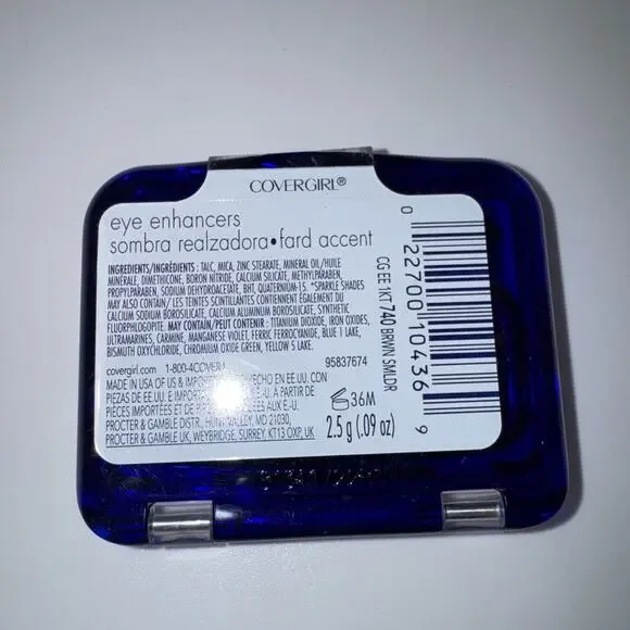 CoverGirl Eye Enhancers Eyeshadow 740 Brown Smolder Makeup with Brush New Sealed - Picture 8 of 8